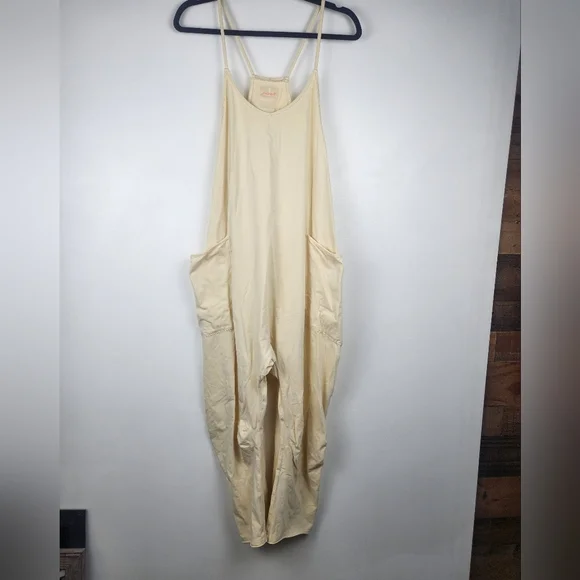 Free People Movement Hot Shot Onsie Light Yellow Size Small - Picture 1 of 5